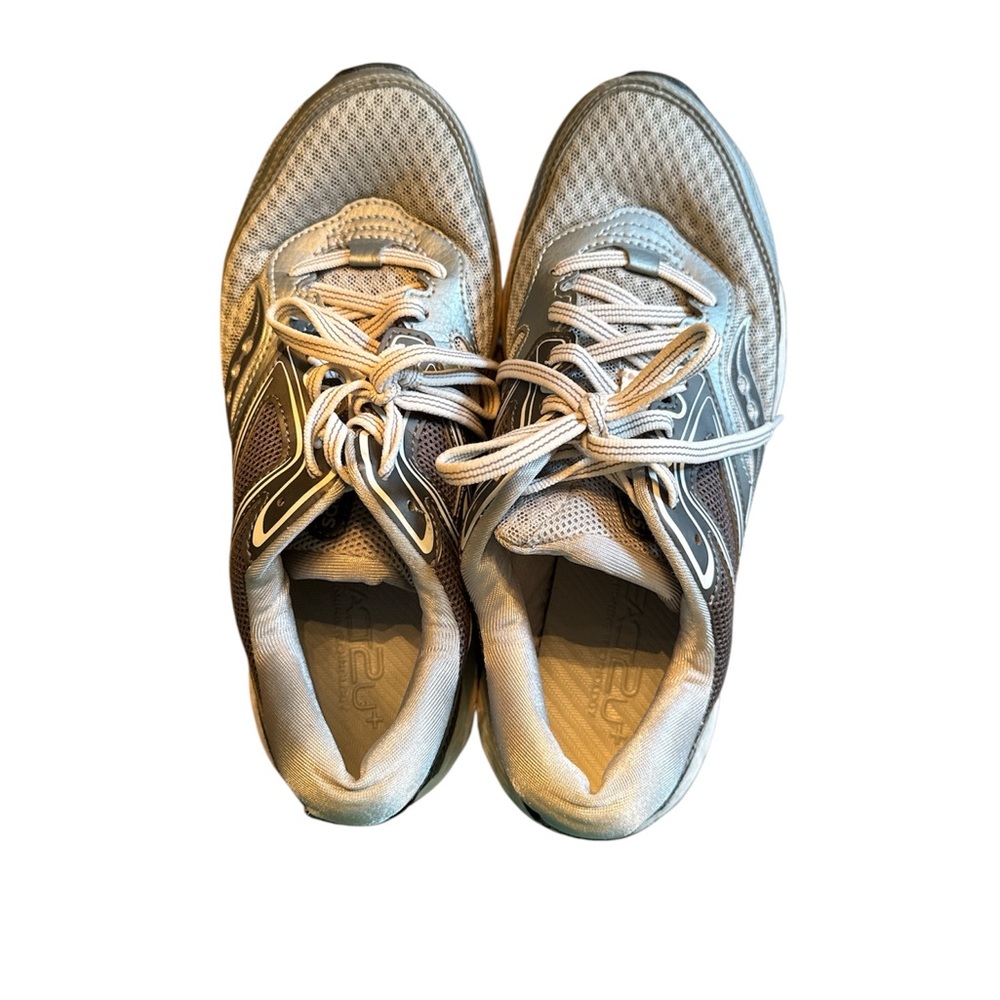 Size 8W - Saucony Cohesion 12 Gray Silver White Athletic Sneakers